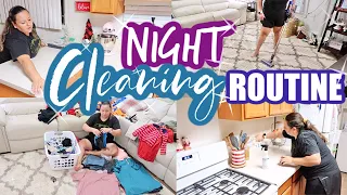 CLEANING MOTIVATION: After Dark✨CLEAN WITH ME! | SAHM NIGHT TIME ROUTINE with CLEANING MUSIC ONLY