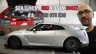 Tuning a Red Nissan 300zx TT & 2024 Silver GTR R35 Dyno + Upgrades