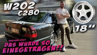 UNGLAUBLICH was der TÜV mir eingetragen hat!! + Kofferraum Feder Reparatur | W202 C280 Sport