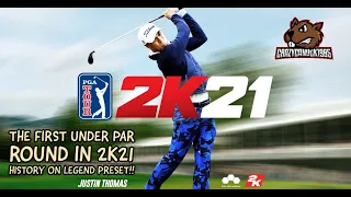The FIRST Under Par round in PGA 2k21 History on Legend Difficulty Preset!