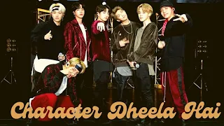 BTS Character Dheela Hai Hindi Song Mix|| BTS Fmv