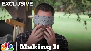 Nick Offerman Plays Smell That Wood! | NBC's Making It