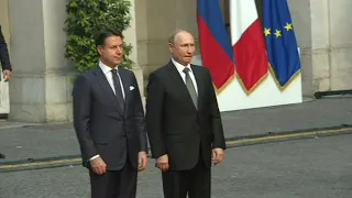 Vladimir Putin meets Giuseppe Conte in Rome | AFP