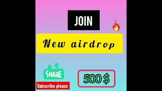 Get Free 500 $ | New instant Withdrawal Airdrop | New Crypto Airdrop 2022 | #airdrop