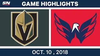 NHL Highlights | Golden Knights vs. Capitals - Oct. 10, 2018