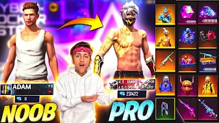 Noob Poor Adam To Rich Pro Chrono 💎 Unlocking Rare Bundles & Opening Diamonds - Garena FreeFire