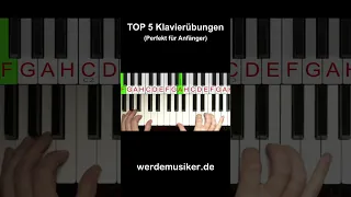 Die TOP 5 Klavierübungen für Anfänger