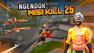 MENCOBA TAMATIN MISI KILL 25 ‼️SOLO VS SQUAD EASY BOOYAH