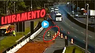 SEM FREIO - Caminhões Usando a Área de Escape