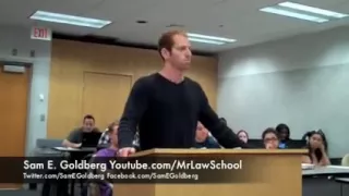 Mr. Law School's (Sam E. Goldberg) first oral argument in law School