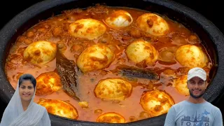 Egg  Karahi recipe with Kulcha Naan Tandoori Il Anda Karahi Recipe lI
