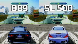 NFS Most Wanted: Aston Martin DB9 vs Mercedes SL 500 - Drag Race