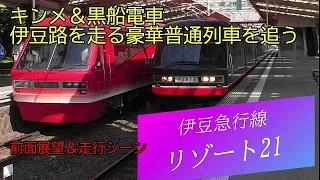 【リゾート21黒船＆キンメ】伊豆路を走る豪華普通列車・2100系電車を追う。