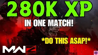 Earn 280k XP in ONE GAME using this BROKEN EXPLOIT in MW3 ZOMBIES!