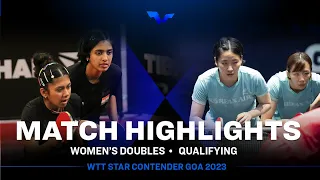 Kim Hayeong/Lee Eunhye vs Suhana Saini/Yashaswini Ghorpade | WD Qual | WTT Star Contender Goa 2023