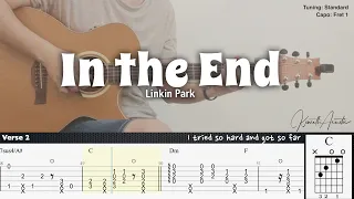 In The End - Linkin Park | Fingerstyle Guitar | TAB + Chords + Lyrics