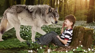 Находясь на волосок от гибели, мальчишка повстречал волка. В этот момент все изменилось
