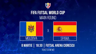 LIVE! Moldova - Spania. Preliminariile Campionatului Mondial 2024 la futsal