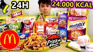 CZŁOWIEK VS 24.000 KCAL W 24H ! EPIC CHEAT CHALLENGE REKORD!