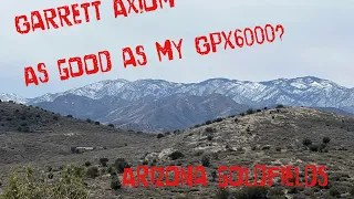Garrett Axiom compared to Minelab GPX6000-this dog will hunt! 😱🤯 Metal detecting for Arizona Gold!