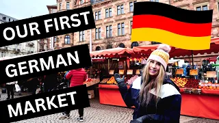 🇩🇪🇺🇸 Our First German Market | Americans Living in Germany!