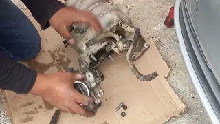 Cleaning Intake Manifold hyundai Accent 2010