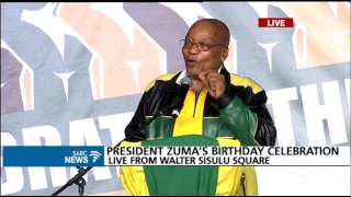 President Zuma's 75th birthday speech