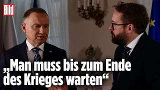 Ukraine in die Nato? „Dann gäbe es Krieg“ | Polens Präsident Duda im Interview