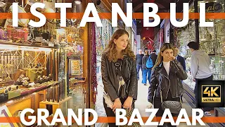 Istanbul Turkey Vlog 2022 Grand Bazaar,Fake Market 19 October Walking Tour | 4K ULTRA HD 60FPS
