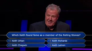 Who Wants To Be A Millionaire contestant gets stuck on the first question