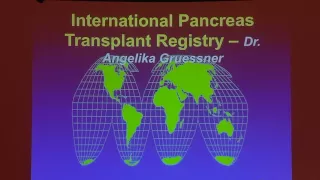 Pancreas Transplantation: Expanding Indications and Current Outcomes: Jon Odorico