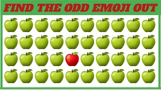 Find the odd apple | brain teasers | emoji puzzle | emoji game #26