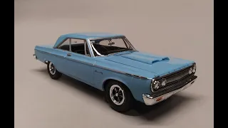 1965 Dodge Coronet 500 426 Street Wedge 1/25 Scale Model Kit Build Review AMT1176
