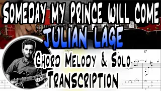 Julian Lage | Someday My Prince Will Come | Chord Melody + Solo Transcription | TABS | Lesson