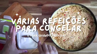 Preparando comidas para congelar | ORGANIZAÇÃO PRÉ-VIAGEM | Thalita Campedelli