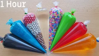 Slime 1 Hour - Making Slime with Piping Bags