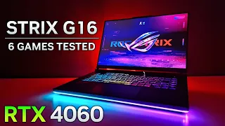 Asus Strix G16 (2023) | RTX 4060 Laptop + Intel 7 13650hx | 6 Games Tested