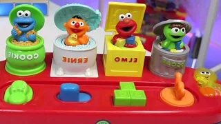 Sesame Street pop out Surprise BOX with ERNIE ,Cookie , Elmo , Oscar .