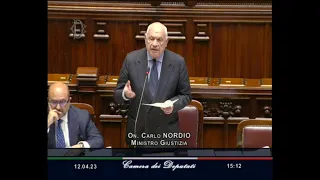 Camera: il ministro Nordio al Question Time risponde all'interrogazione della deputata Bisa