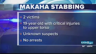 Victim in critical condition after brazen Makaha stabbing