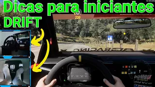 Dicas de Drift virtual para iniciantes no volante (Forza Horizon 5)