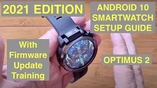 Android 10 Smartwatch Initial Setup Guide (with Factory Data Reset) featuring the Kospet Optimus 2