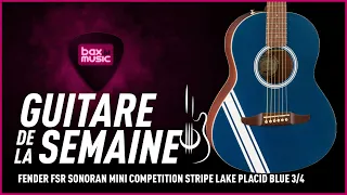 Gitarre de la Semaine: Fender FSR Sonoran Mini Competition Stripe Lake Placid Blue I Bax Music FR