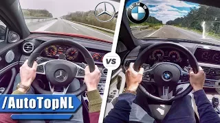 BMW 5 Series vs Mercedes Benz E Class M550i vs AMG E43 SOUND AUTOBAHN POV & 0-250km/h by AutoTopNL