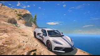 GTA 5 - Real Cars Crash Testing off Mt. Chiliad #1  (GTA 5 Crashes/Ragdolls) 60fps