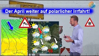 Vorübergehend milder, dann neuer Polarluftvorstoß!  Aktuelle Wetter- & April-Vorhersage 16.-22.04.