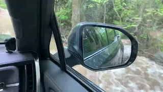 Rivian R1T POV 36inch deep water crossing