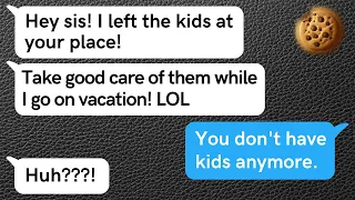 Irresponsible sister left her children without a word and went on vacation with ''daddy''