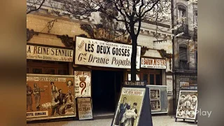 Rare color pictures, Paris 1900