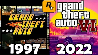 Evolution of Rockstar Games  1997 2022 (gta online the contract, gta trilogy, gta 5)